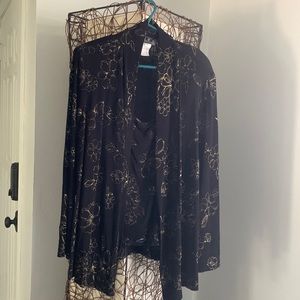 Evening tank top with blazer set.